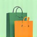 Wholesale paper and cardboard bags icon